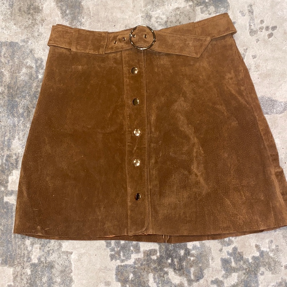Zara suede skirt